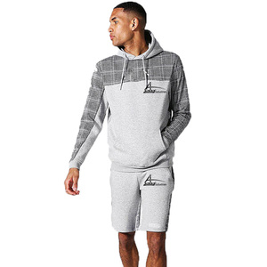 Sweat à capuche doublé en molleton pour homme, ensemble de printemps, de qualité supérieure, avec shorts de course, à cordon coulissant, - Product Image 1
