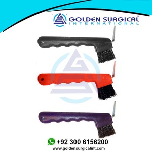 Combo de 3 cepillos de polipasto de plástico personalizados, conjunto de 3 cepillos de púa de caballo, recorte ecuestre, instrumentos de aseo de ganado - Product Image 6