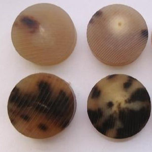 ROYAL ARTISANS Cuerno de búfalo natural Blanks Botones circulares planos ecológicos para prendas - Product Image 3