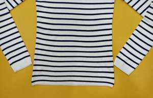 Leftover เสื้อไหมพรมถักสำหรับผู้หญิง,เสื้อสเวตเตอร์แขนยาวลายทางสีดำพอดีตัวสไตล์เซ็กซี่สำหรับสาวออฟฟิศเสื้อสเวตเตอร์แบบสวมหัว - Product Image 4