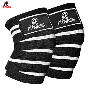 Knee Wraps Gym Wrap New Promotion <b>Exercise</b> Sports Custom Elastic <b>Band</b> Premium Neoprene Breathable - Product Image 3