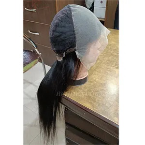 180 Density Cheap Original Extra Super Long Indian Human Hair Lace Front Wig 26 Inch