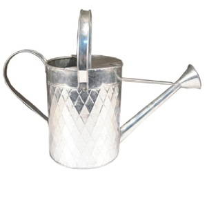 Arrosoir en acier galvanisé de qualité supérieure, étanche, pour usage intérieur et extérieur, arrosoir pour plantes, couleur argent, fabriqué à la main - Product Image 2