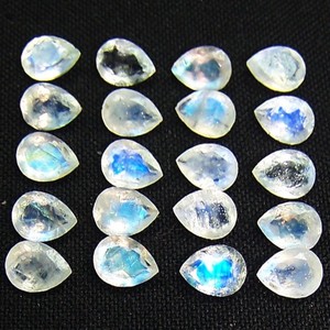 "4X6mm Poire Naturel Arc-En-pierre de Lune" En Gros Usine Prix Haute Qualité Lâche Pierres Précieuses | NATUREL ARC-EN-Moonstone | - Product Image 1