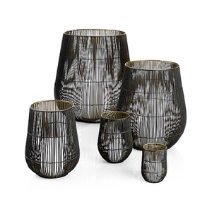 Lanterne à bougie en fil métallique pour décoration de maison antique Conception personnalisée Exportateur de gros en fer fait main pour les occasions de Noël - Product Image 6