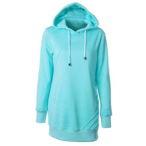 Sweat à capuche grande taille pour femme automne/printemps - Pull en polaire personnalisé avec finition délavée, coupe-vent et séchage rapide - Product Image 1