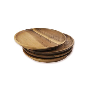 Proveedor de hoteles y restaurantes, plato cargador para servir, vajilla de cocina, diseño elegante, plato cargador de madera redondeado - Product Image 3