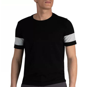 Impression personnalisée sur t-shirt OEM 200g, coton bio bordeaux, manches courtes, coupe ample, pour hommes - Product Image 2