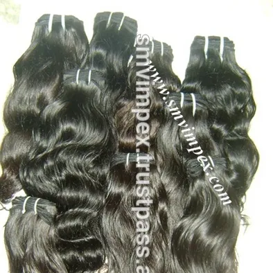 Only remy hair weaving.Hot selling unprocessed natural wave hair weaving from India. No shedding and tangle hair.
