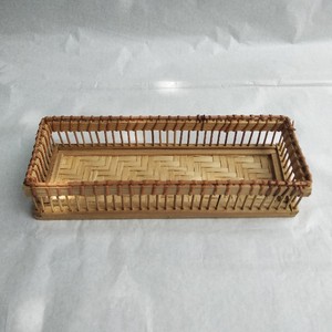 Rectangular <b>bamboo</b> tray for candle, traditional handmade <b>bamboo</b> tray from Vietnam now on sale - Product Image 1