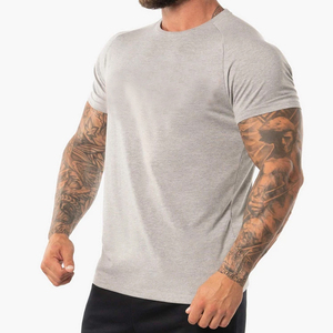 Camiseta con dobladillo recto de alta calidad, Camiseta con estampado de entrenamiento personalizado, venta al por mayor - Product Image 5