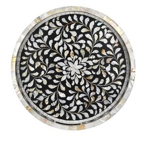 Bandeja de Madera para Servir Alimentos, Diseño Moderno, Bandeja de Madera para Servir Ensaladas y Frutas, Decoración de Mesa para Bodas y Fiestas - Product Image 1