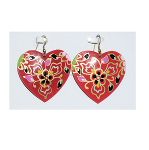 Multicolor Flowers Heart <b>Earrings</b> Jewelry High Quality Resin top rated <b>stud</b> <b>earrings</b> Women Trendy Flower Printed Heart <b>Earrings</b> - Product Image 2