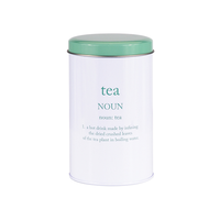 Boîte en fer blanc de qualité alimentaire OEM/OEM Petite boîte à thé ronde en métal imprimée Boîtes à thé blanches Boîte à thé imprimée personnalisée 100ml