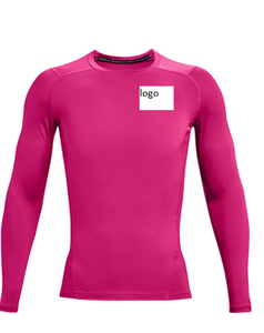 T-Shirt à manches longues de Compression pour homme, 84% Polyester, avec dessins importés à fermeture 16%, pour le lavage à la Machine - Product Image 5