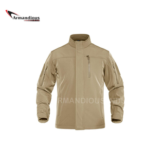 Casual Men's Logo Soft Shell Winter Jacket Waterproof Windproof Eco-Friendly Quick Dry Breathable Warmth Safari Jacket - Product Image 6