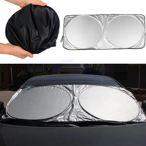 TYPE S Windshield Sunshade 3-Piece Kit (Jumbo) - Reflective Foil, Includes 2 Side Shades, UPF 50+