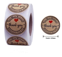 Autocollants en papier personnalisés avec logo rond, impression à chaud en feuille d'or rose