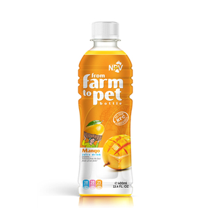 Proveedor de Vietnam 400ml Botella para mascotas MANGO JUICE DRINK Precio de empresa bajo MOQ bajo La mejor calidad - Product Image 1