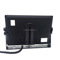 Écran de voiture TFT LCD 7 pouces avec moniteur d'appui-tête à quatre écrans, télécommande, caméra de recul et aide au stationnement, support en U