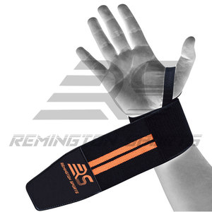 Weight <b>Lifting</b> Wrist Wraps Gym <b>Straps</b> Custom logo Workout Fitness Weightlifting Wrist Wraps - Product Image 2