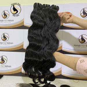 Remy crudo directamente de fábrica extensiones de 100% Natural de la onda del cuerpo teje Real vietnamita del pelo humano de la Virgen de la extensión del pelo - Product Image 2