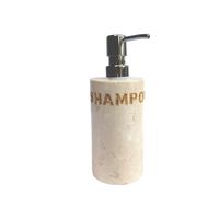 Distributeur de savon autoportant moderne à pompe manuelle avec fonction de trempage, capacité 200 ml, avec repose-bras, pour usage en villa, en marbre – Nouveauté 2021