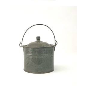 New Round Galvanized Food <b>Storage</b> <b>Container</b> Perfect for Home Kitchenware Food <b>Storage</b> Solutions Stylish Durable <b>Storage</b> Piece - Product Image 1