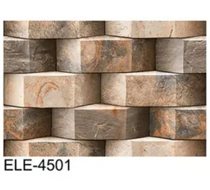 Carreaux muraux en céramique de style moderne à haute profondeur Aspect pierre de sable émaillée brillante avec finition mate pour les murs extérieurs de la salle à manger - Product Image 1