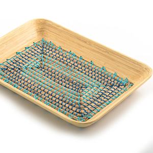 ทำด้วยมือผลิตภัณฑ์ใหม่ที่ให้บริการถาดสี่เหลี่ยมผืนผ้าที่ทำด้วยมือหญ้าทะเลถาดหญ้าทะเลและถาดไม้ไผ่ - Product Image 6