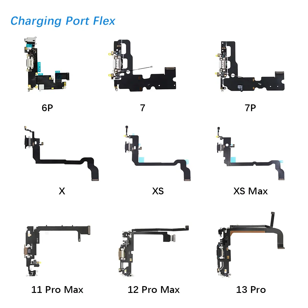 Port de charge Dock connecteur Flex pour iPhone 6 6S 6SP 7 8 SE2020 X XR XS 11 Pro Max 12 mini 13 14 Pro Max