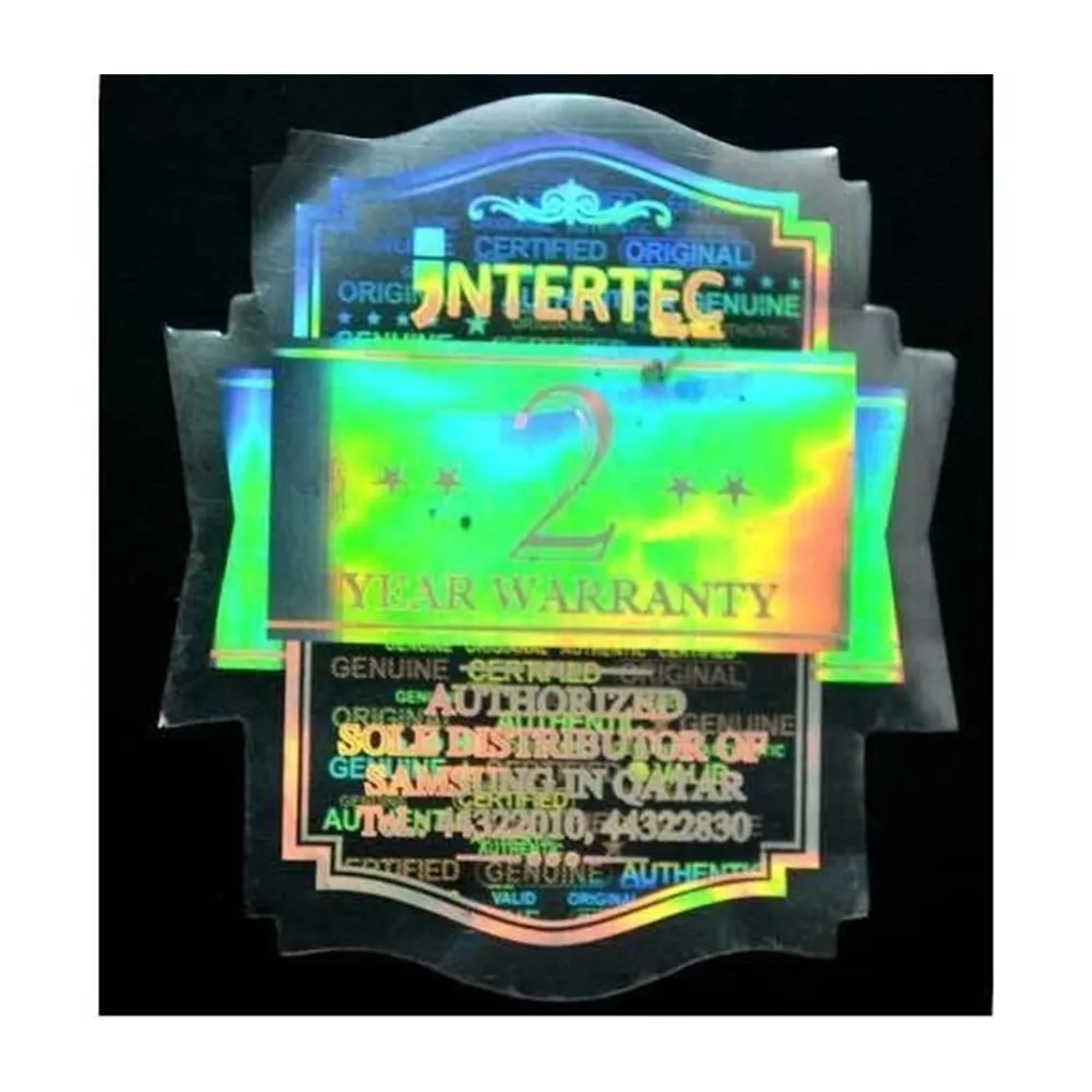 Top Kwaliteit Aangepaste Vorm Hologram Security Labels