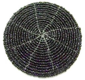 Wholesale Custom Heat Resistant Glass <b>Beaded</b> Table Mats Set and <b>Coasters</b> - Product Image 3