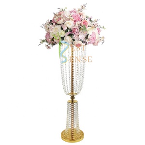 39.4 "Bảng <span class=keywords><strong>Top</strong></span> Đèn Chùm Pha Lê <span class=keywords><strong>centerpieces</strong></span> cho đám cưới Backdrop - Product Image 2