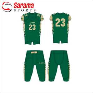 ผ้าที่กำหนดเองตราที่มีคุณภาพสูง Sublimated พิมพ์โลโก้ที่กำหนดเองการออกแบบอเมริกันฟุตบอล - Product Image 3