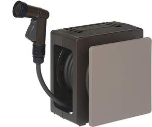 Ensemble de bobine de tuyau léger portable de 20 mètres avec mini pulvérisateur marron 3L outils de jardinage en plastique pour un usage familial - Product Image 1