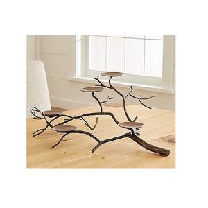 Bougeoir design antique en aluminium couleur argent et or bougeoir de mariage pour décoration d'événement - Product Image 6