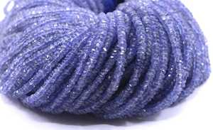 ลูกปัดพลอยแทนซาไนต์เกรด AAA ยาว16 "สำหรับทำเครื่องประดับอัญมณีสีฟ้าประกายแวววาว - Product Image 3