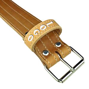 Ceintures de puissance d'haltérophilie marron avec broche unique 2025 Dead lifts gym entraînement ceinture de puissance pour hommes et femmes 10mm cuir fendu - Product Image 4