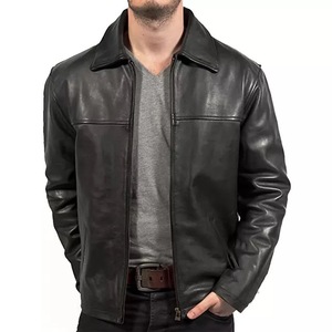 100% High Quality Genuine <b>Leather</b> <b>Jacket</b> Custom <b>Long</b> Slim Fit Design <b>Leather</b> <b>Jackets</b> For Boys Wholesale Design - Product Image 2