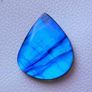 Gema suelta de pera de labradorita azul para fabricación de joyas, cabujón pulido en forma de pera, Gema labradorita azul Natural - Product Image 4