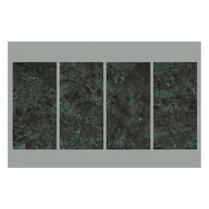 Support Customized big slab porcelain tile And Tiles Marble look like dark color digital Floor Tile