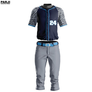 การฝึกอบรมการแข่งขันกีฬาสวมชุดเครื่องแบบเบสบอลราคาถูก Sublimated - Product Image 5