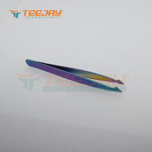 แหนบถอนขนตา,อุปกรณ์ถอนขนตาไทเทเนียมสีรุ้งขนาด9.5ซม. - Product Image 4