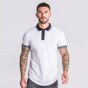 เสื้อโปโลสำหรับผู้ชายเสื้อคอตตอนโพลีเอสเตอร์ผ้าฝ้ายโพลีเอสเตอร์ขนาดใหญ่พิเศษระบายอากาศออกแบบโลโก้ได้ตามต้องการ - Product Image 5