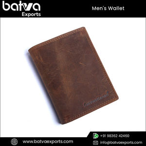 Handmade <b>Men's</b> Genuine Leather Vintage Design <b>Wallet</b> with Wide Range <b>RFID</b> Protection Unique Nylon Lining & Logo Short Travel Use - Product Image 6
