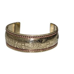 Customized Unisex Brass Cufflinks Bracelet Bangle New Design Women's Fashion for Parties <b>Weddings</b> Woven Traditional Gifting - Product Image 1