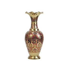 Jarrones de flores decorativos hechos a mano y personalizados con acabado de esmalte para decoración de mesas en hoteles, hogares y restaurantes. - Product Image 1