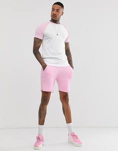 Conjunto de Camiseta y Pantalones Cortos de Algodón Casual de Verano de Alta Calidad, Transpirable, con Logotipo Personalizado, Colores Personalizados para Hombre - Product Image 4