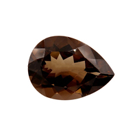 Quartz fumé de qualité supérieure, forme poire, facetté, grande taille, pierre précieuse naturelle, qualité supérieure, pierre naturelle pour la fabrication de bijoux